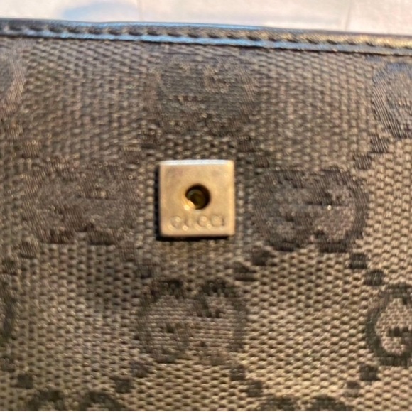 Gucci (2) authentic vintage Long Canvas and Leather Wallet and Free Gucci wallet - Picture 5 of 11
